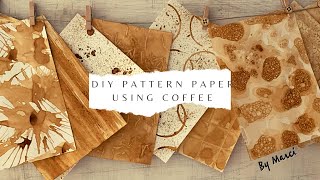 DIY Vintage Paper I Wax seal I Easy Tutorial using coffee I Luna