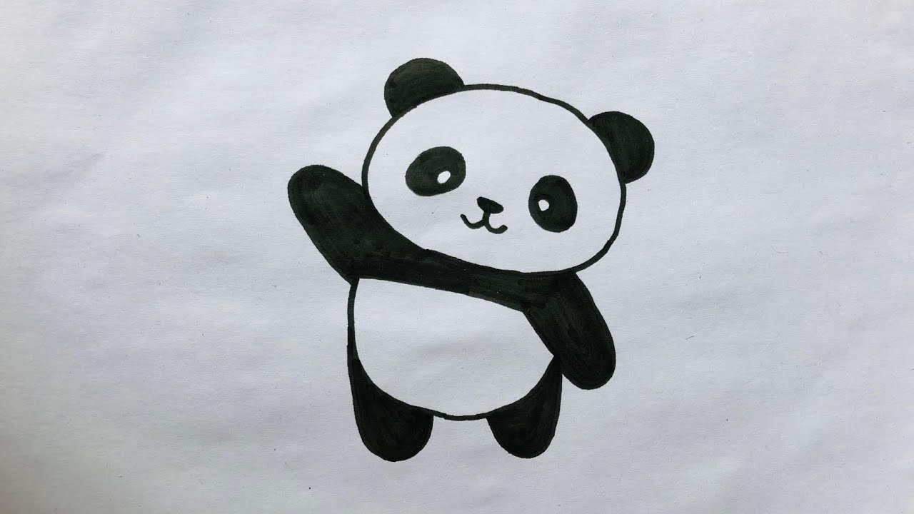 How to Draw a Cute Panda 🐼| Easy Drawing step by step 🥰 - YouTube