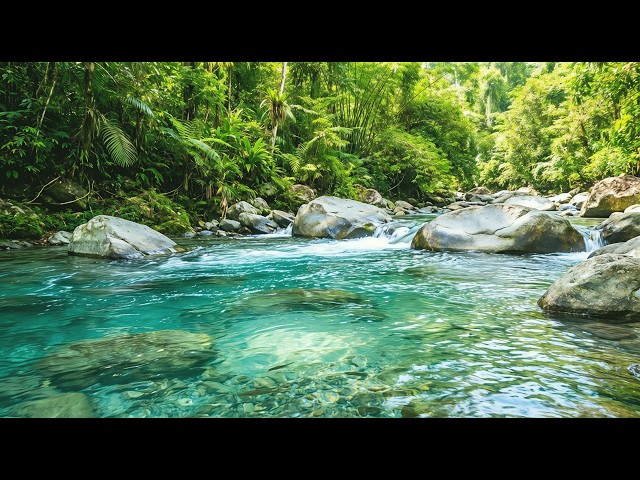 Calm River Sounds in Nature 🌿 White Noise for Stress Relief