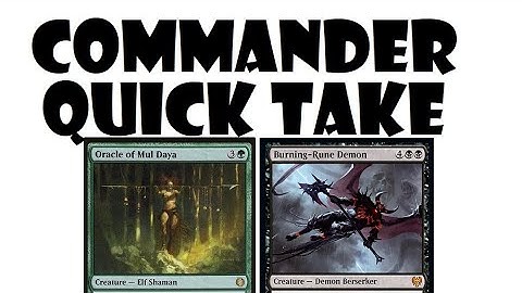 Commander Quick Take: Why I Don