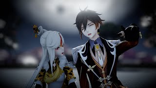 [MMD x Genshin Impact] KNIFE - Ningguang, Beidou & Zhongli