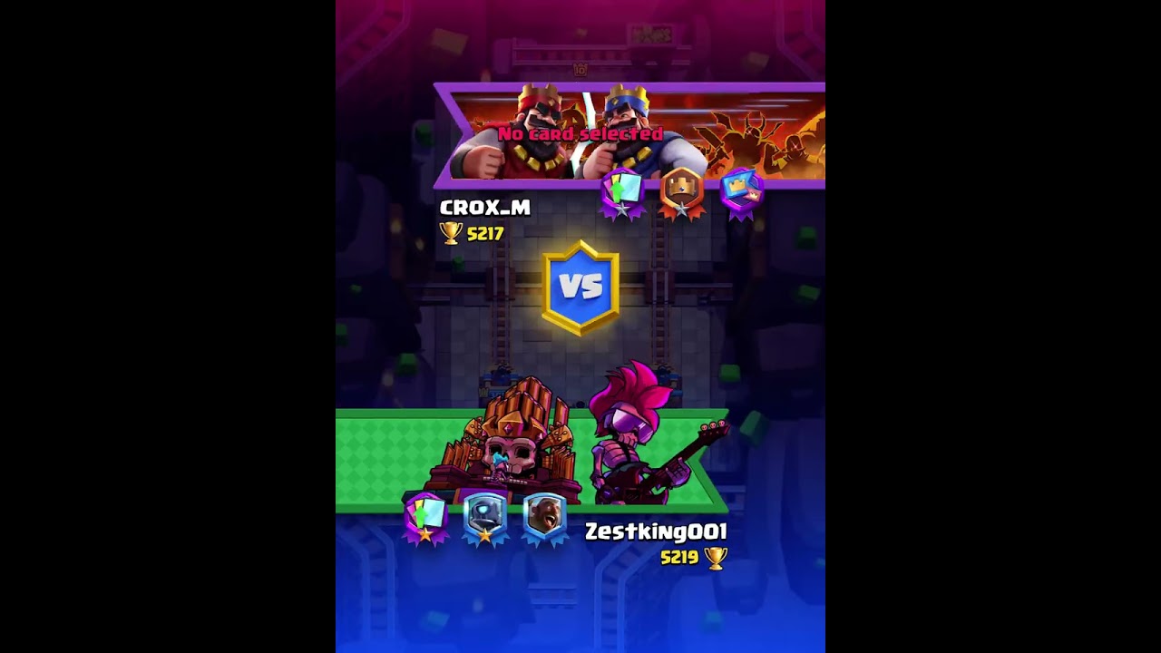 Playing clash royal with only random dexs