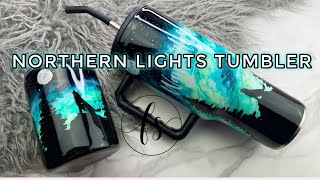 Alcohol Ink Northern Lights Tumbler Tutorial