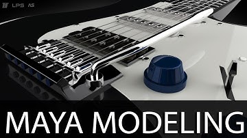 Electric Guitar 3D Modeling | Autodesk Maya 2015