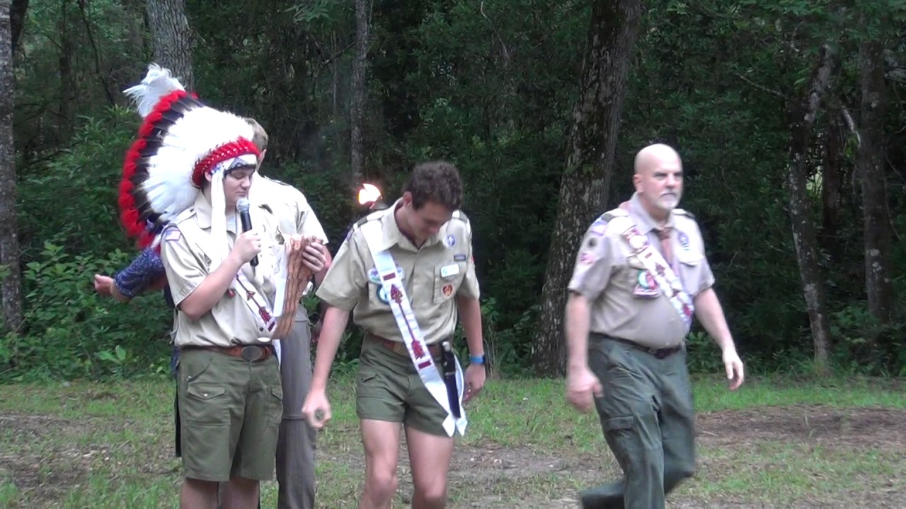 Mary Austin's induction into The Order of The Arrow at Wallwood BSA Camp June 14, 2007