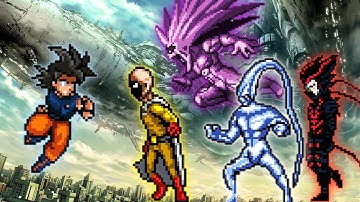 Son Goku UI 3.5 JUS VS Accurate Saitama SM OP & Monster Garou OP & Boros V2 Op & Platinum Sperm OP