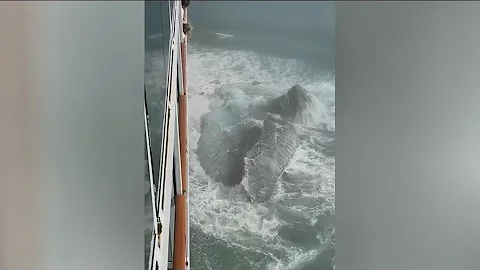 Cruise ship hits iceberg near Alaska