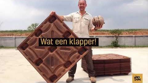 Pallets gemaakt van kokosnootresten!
