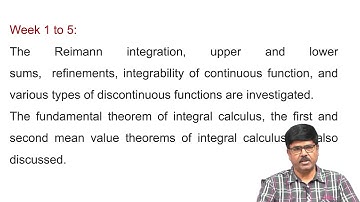 Introductory video for Riemann Integration and Series of Functions