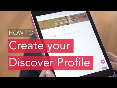 How to create your Discover Profile