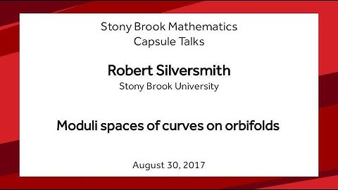 Moduli spaces of curves on orbifolds - Robert Silversmith