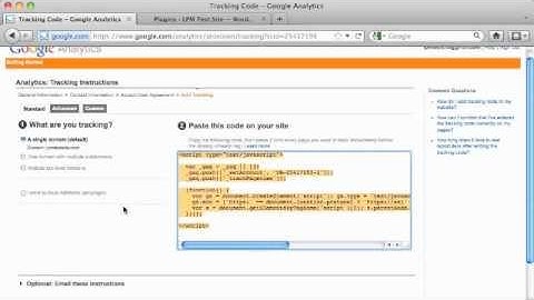 Set Up Google Analytics Account: Setting Up Google Analytics Video