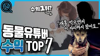 국내 동물 유튜버 수익 TOP7.  수익이 어마어마한데 전부 부업이라고? 크림히어로즈, 강형욱 수익 1위는?