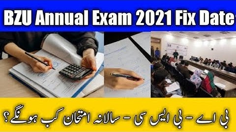 BZU Ba Bsc Annual Exam 2021 Fix Date | Ba Bsc Supply Exam 2021 | Info With Shoaib