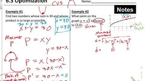 6.3 Optimization Part I