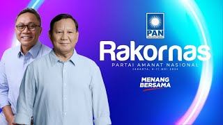 🔴 LIVE: RAKORNAS PAN 2024 DIHADIRI PRABOWO SUBIANTO  PRESIDEN TERPILIH PERIODE 2024-2029