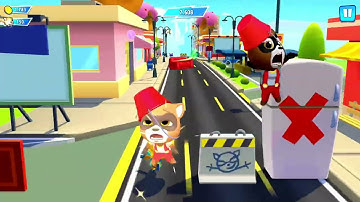 Talking Tom Hero Dash Racing Gameplay Walkthrough Funny Fails And Falls Moment Android iOS Gameplay