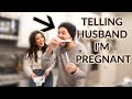 TELLING my HUSBAND I'M PREGNANT! *CUTEST REACTION*