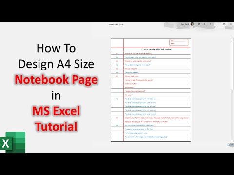 Step-by-Step: Creating A4 Size Single-Line Notebook in Excel