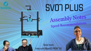 Assembly and Speed of the SV07PLUS - user perspective