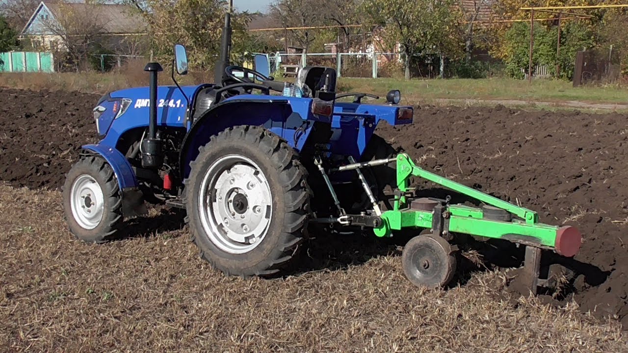 Вспашка Суданки мини Трактором ДМТЗ 244.1! РЕАЛЬНОЕ ИСПЫТАНИЕ часть 3
