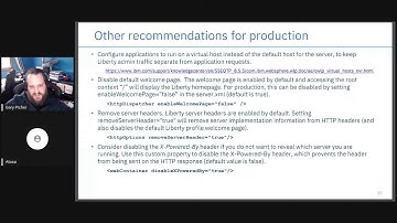 Open Liberty Security Hardening Overview - Part I