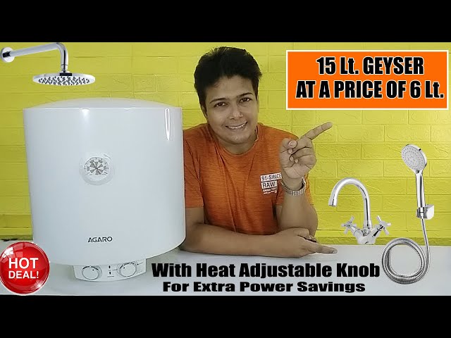 Why Agaro Geyser 🤔 Cheap And Best Geyser In India 2021 👌 15 lt Water  Heater Unboxing u0026 Review - YouTube