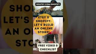 Etsy and Shopify #shorts Watch our Tutorial for Etsy Sellers, Let&#39;s Build an Online Store!