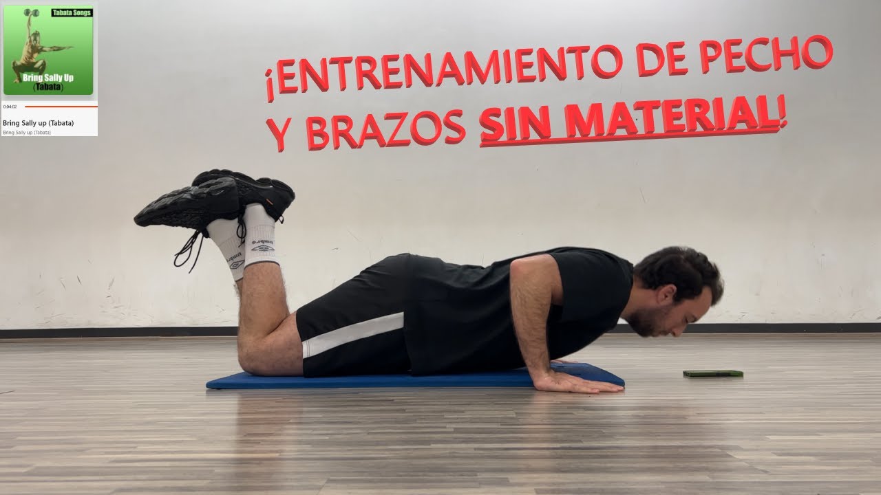RUTINA PARA TRABAJAR PECHO Y BRAZOS EN MENOS DE 5 MINUTOS SIN MATERIAL ...