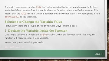 Understanding Why Your Python Variable Value is Not Changing