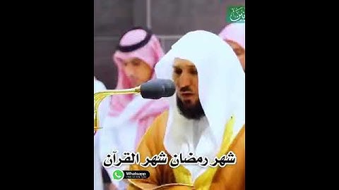 تلاوه الشيخ ماهر المعيقلي حفظه الله