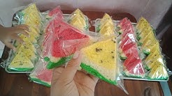 *IDE JUALAN* Bolu Semangka Kuning dan Merah (watermelon steam cake) - Durasi: 8.09. 