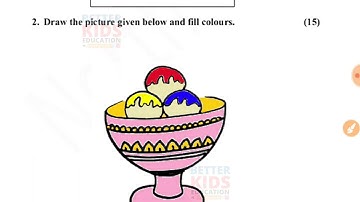 NDMC Class 1 Art and Craft SA 1 Question Paper Solution || (4/10/21)