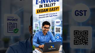 E-Invoice in Tally Prime ⚡ One Click GST E-Invoice | Tally Tips #