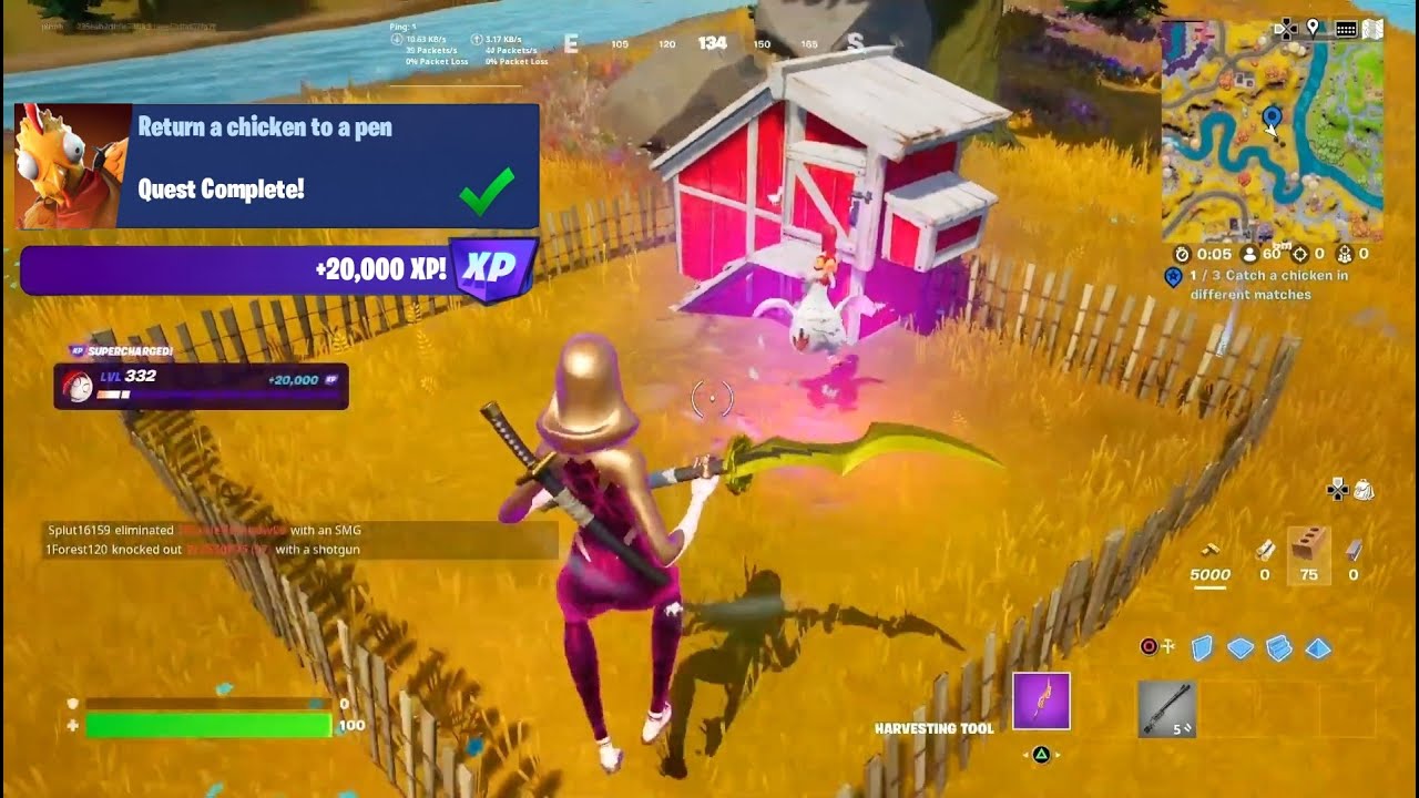 Fortnite - Return A Chicken To A Pen (Avian Ambush Challenges)