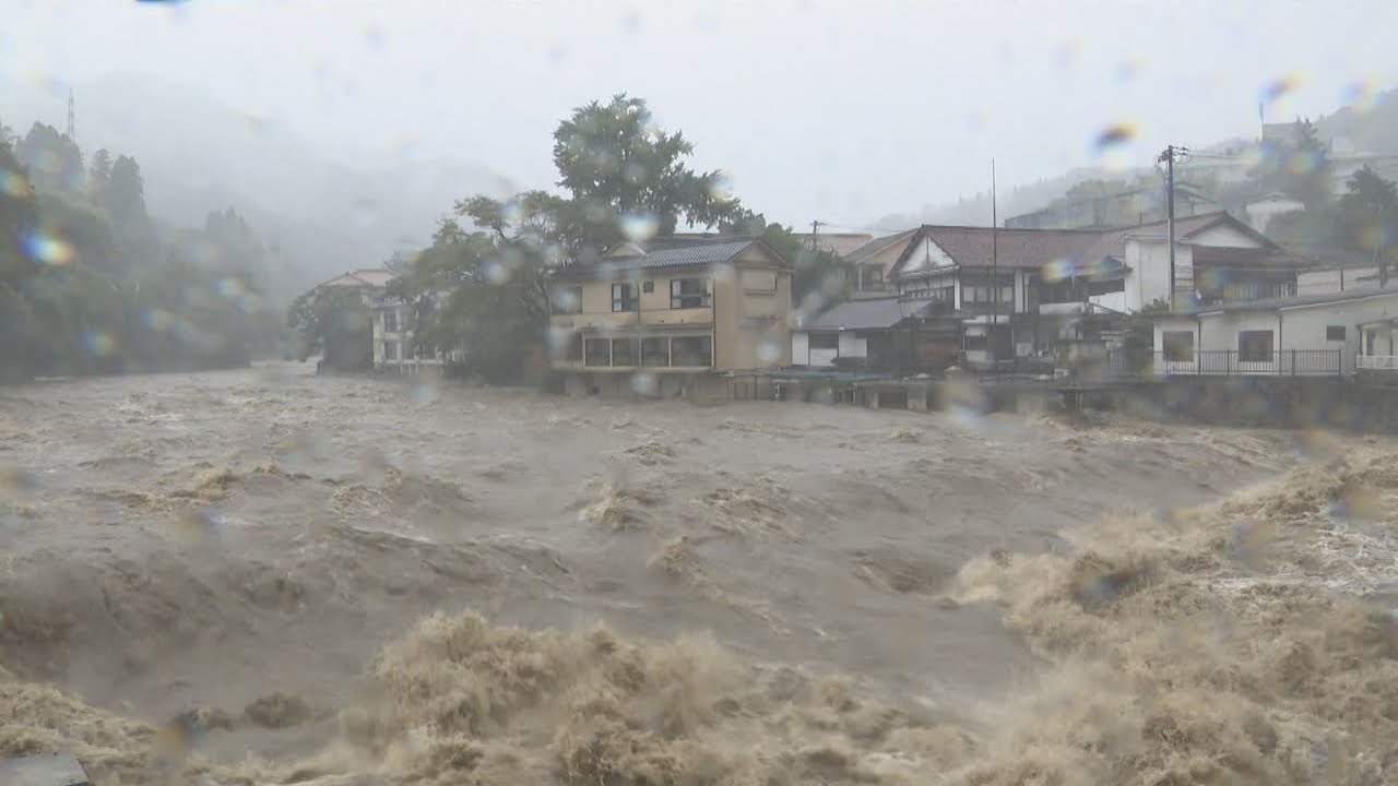 台風7号〉岡山県北部に線状降水帯が発生 鏡野町の長藤では3棟が床下
