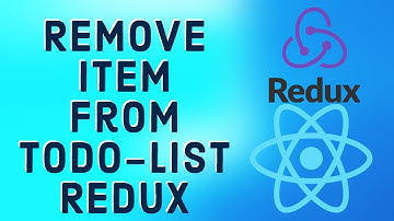 React Tutorial 26 - Todo-List with Redux | Remove an Item from a List on Delete click