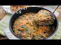 Breakfast Time! Ground Beef and Eggs - Easy and Delicious