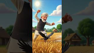 The Talking Crow and the Farmer | A Magical Moral Story | Greed vs Kindness #crow #cartoon #greedy
