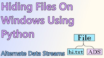 Hiding Files On Windows Using Python (Alternate Data Streams)