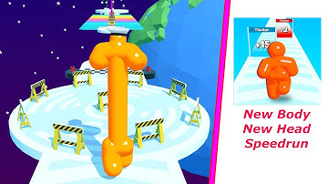 Tall Man Run - New Body, Head - Speedrun - Gameplay Walkthrough - Level 371 to 373