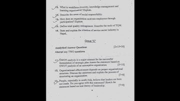 BBS 1ST YEAR / PRINCIPLES  OF MANAGEMENT /QUESTION PAPER 2079📖😊