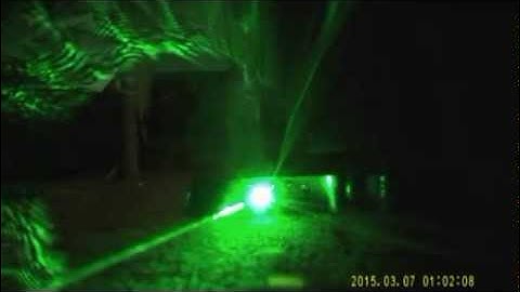 Green Burning Laser Tested with magnifying glass By Razu