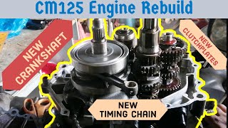 How To Rebuild CM125 Engine With New Crankshaft PART 1(Sinhala)