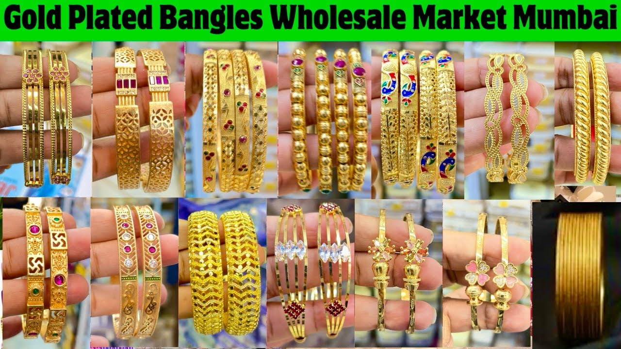 Оптовый рынок браслетов в Мумбаи, Бхулешвар, модные браслеты с золотым покрытием, оптовые продавц...