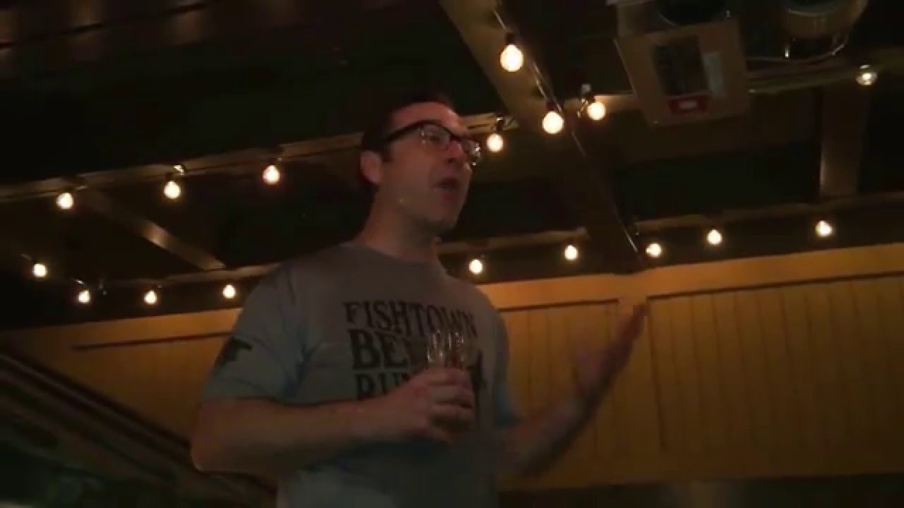 DNA giving the toast at the FBR 8th Anniversary Run!