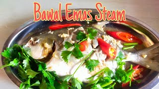 Ikan Bawal Emas Masak Stim / Steamed Golden Pomfret