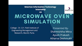 Microwave Oven Simulation - Emertxe Embedded System Internship Project