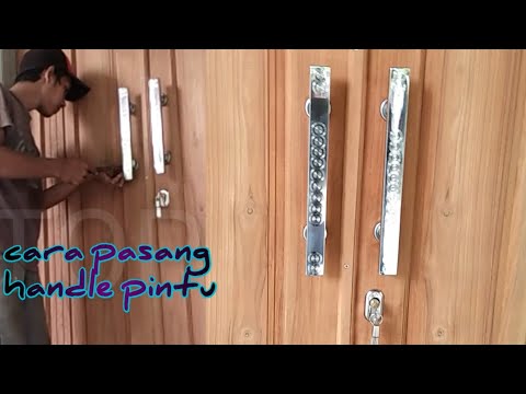 Cara pasang handle pintu  kupu  tarung  handle minimalis 