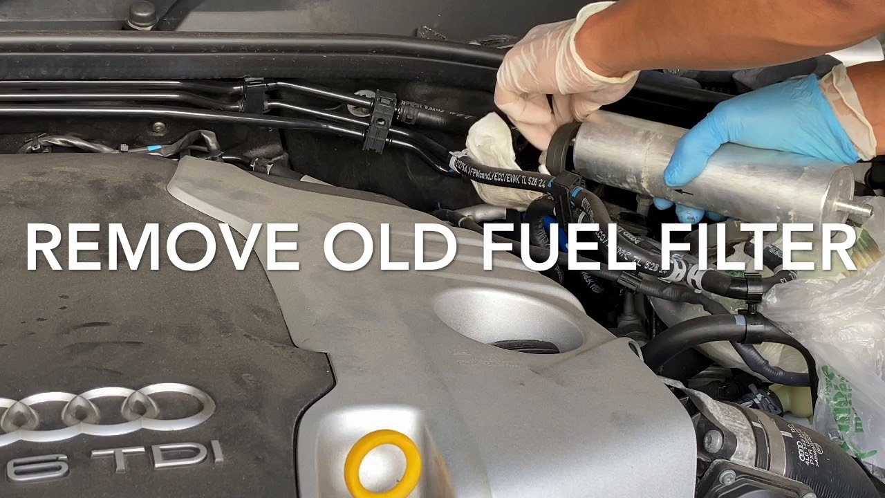 Audi Q7 fuel filter replacement For 2014, 2015 TDI YouTube